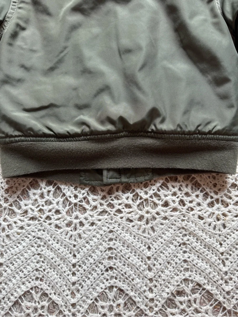 Vintage Gymboree 2006 Olive Green Aviator Pilot Jacket Sherpa Size 18-24 mos